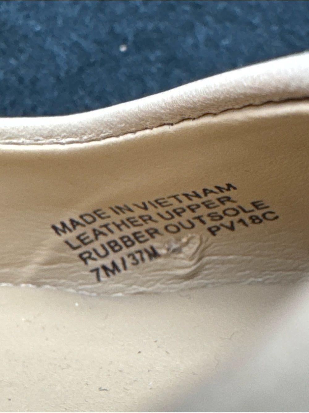 Michael Kors Leather Almond Toe Pump Heels Tan Beige Neutral Womens Size 7 - Picture 8 of 8